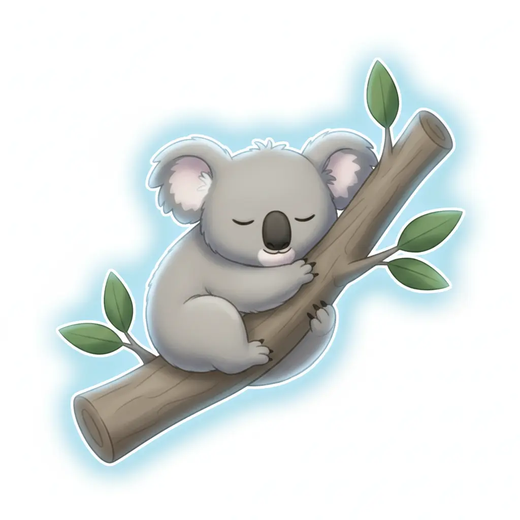 Sleeping Koala clickable easter egg